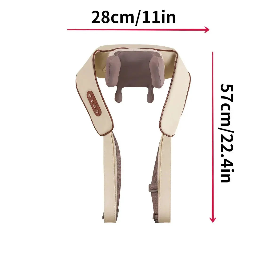 Neck Shoulder Massager Deep Tissue Shiatsu Heat Therapy - OurLum.com
