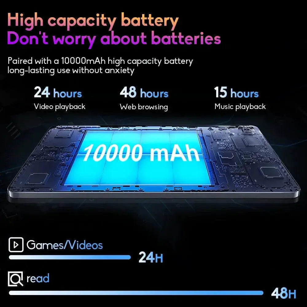 T13 2K Tablet 8 Core 8GB RAM 256GB Long Battery Life