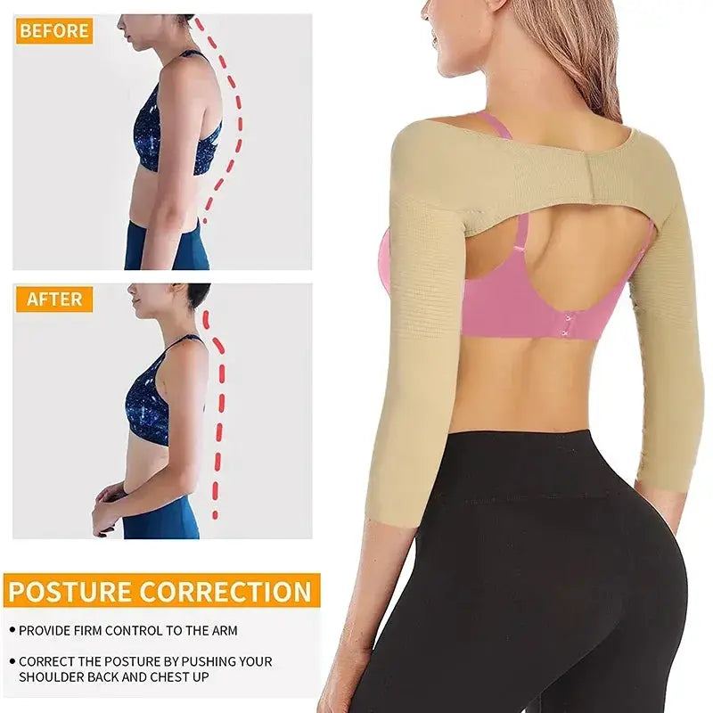 Women's Slimming Arm Shaper and Posture Corrector Support