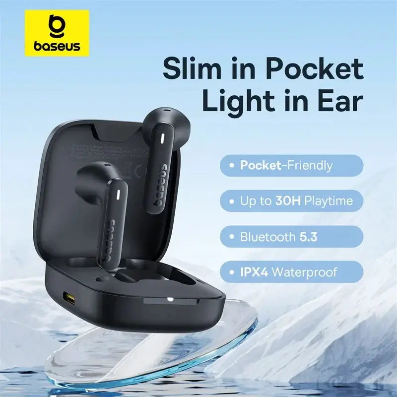 E16 Wireless Earbuds Bluetooth 5.3 30 Hour Battery