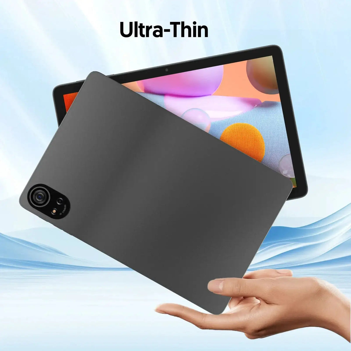 BAKEN 10-inch Android 15 Tablet, Penta-core Processor, 24GB (6GB + 18GB Extended) RAM + 128GB ROM, Dual-band Wi-Fi 6, 8000mAh