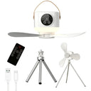 Portable USB Hanging Ceiling Fan Ideal for Dorm Rooms and Outdoor Adventures