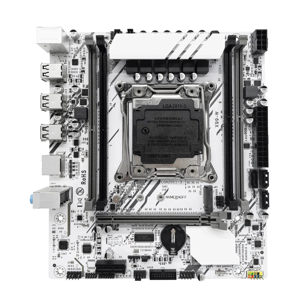 X99-W ZSUS Motherboard Set Kit With LGA2011-3 Xeon E5 2650 V4 CPUMemory NVME M.2 SATA