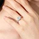Elegant Cross Moissanite Cocktail Ring