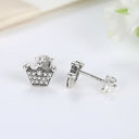 Sterling Silver Earrings Infinity Love