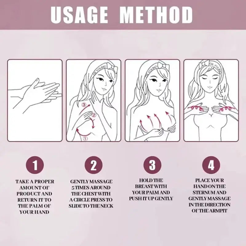 Natural Breast Enlargement Cream Boobs Enhancement Oil Bust Enlarging Bigger Chest Massage Lift Firming Up Size Bust Body Care