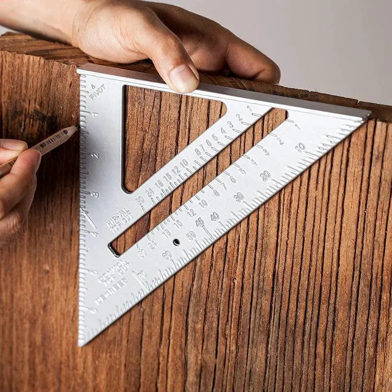 7 Inch Triangle Ruler For Precise Measurements And Angles