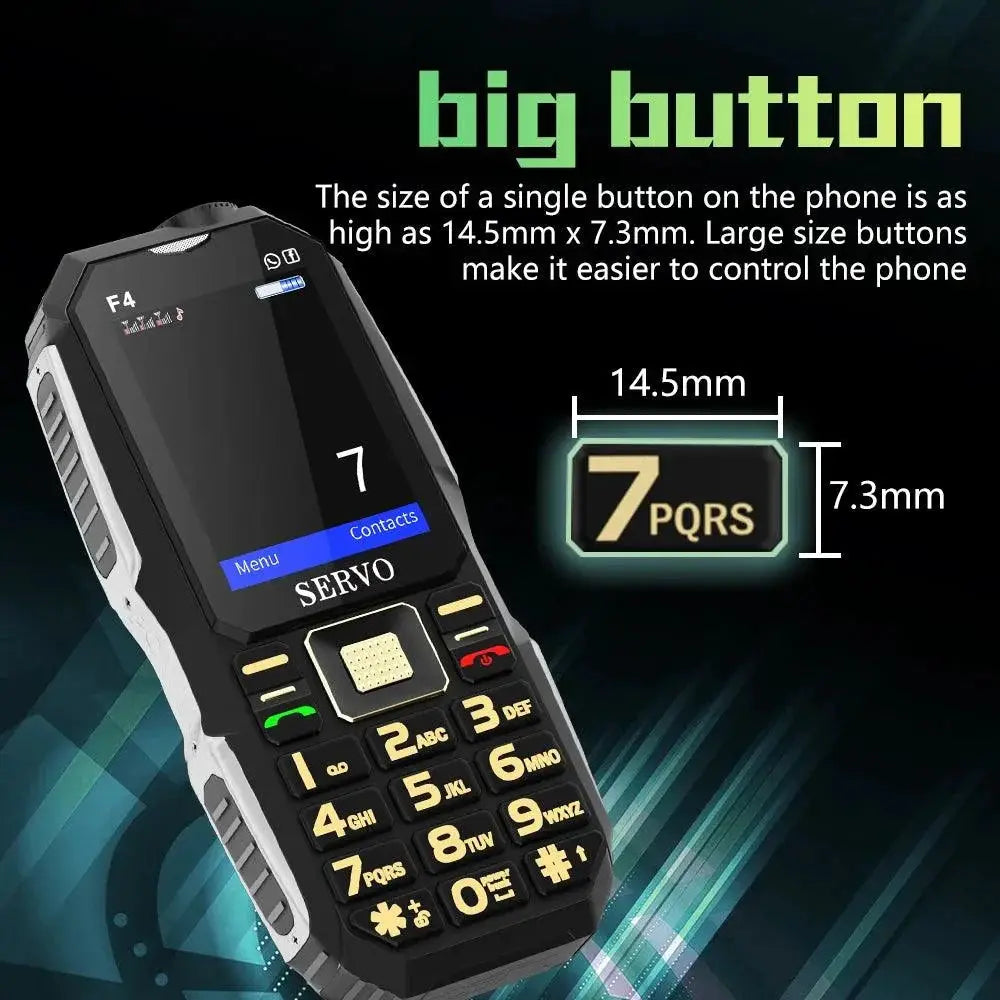 Servo F4 Triple SIM Magic Voice Power Bank Mobile Phone