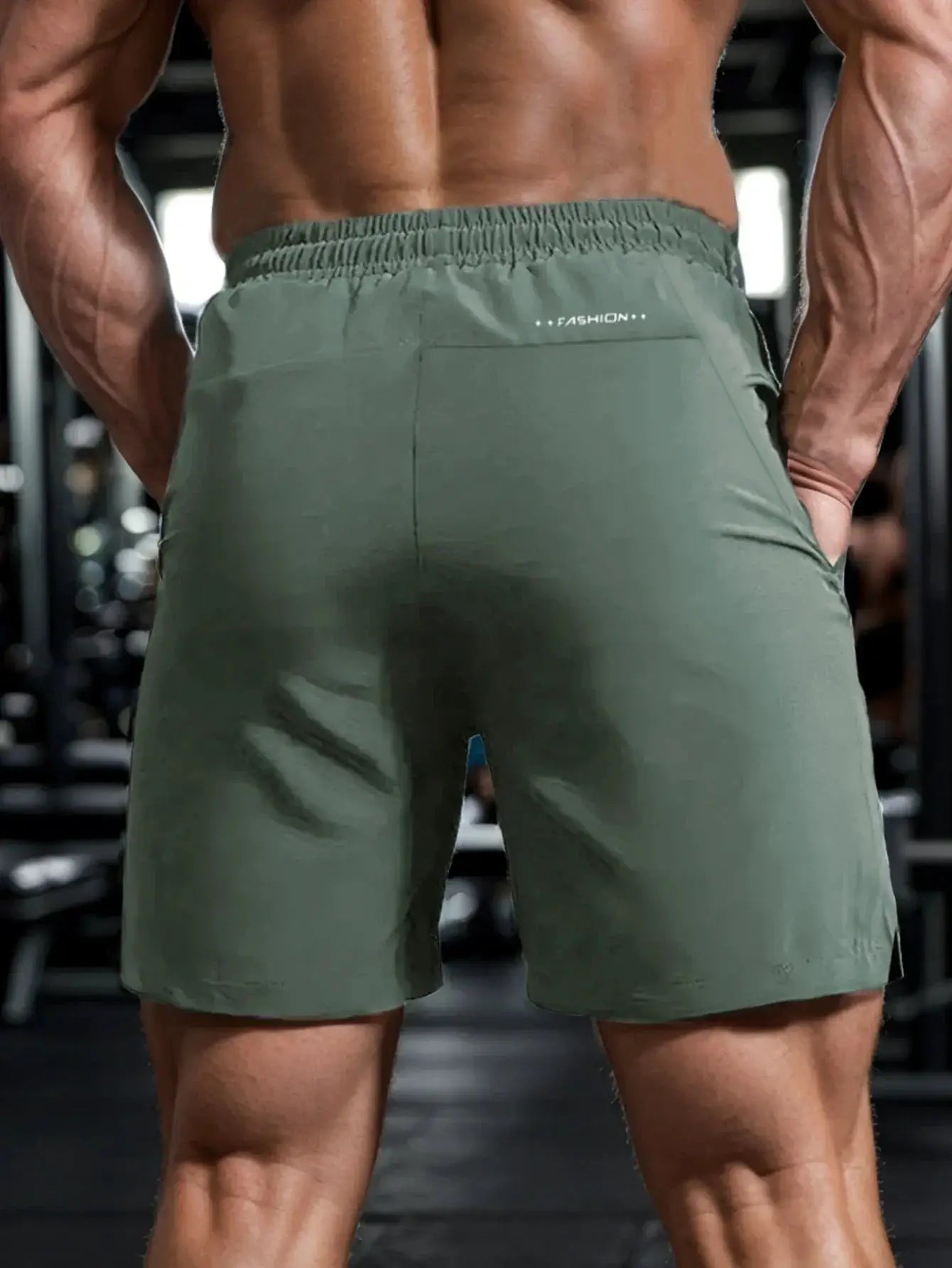 Men's Quick Dry Active Shorts With Zipper Pockets For Sports - OurLum.com