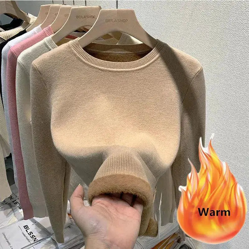Plush Fleece Sweater For Women Stay Warm And Stylish