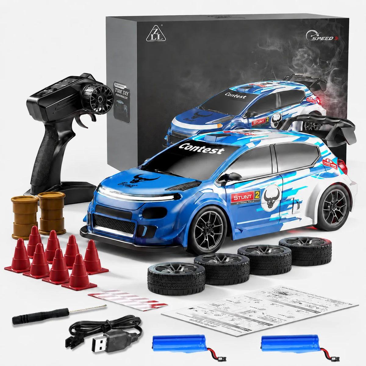 ZNLYRION : Scale RC Drift Car With Replaceable Racing Drift Tires — product view 11