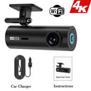 4K Dash Cam for Cars with 24/7 Parking