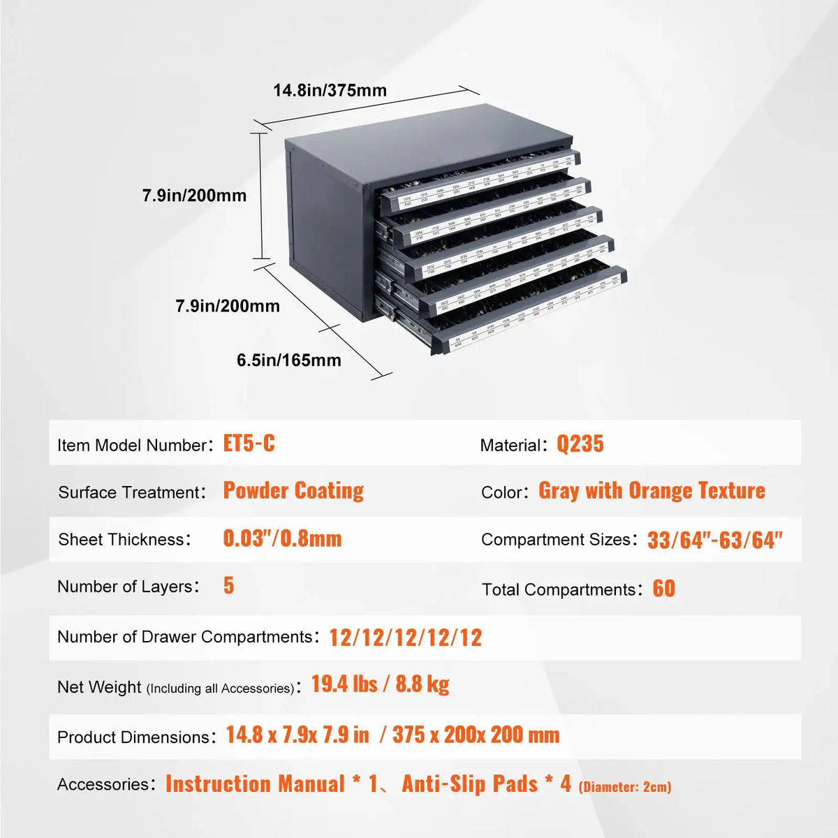 Steel Drill Bit Dispenser Cabinet — product view 14