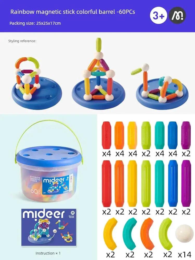 Mideer Educational Magnetic Rods Building Blocks For Kids