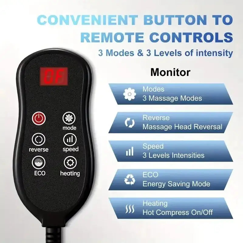 Upgraded Super Big Electric Leg Massager Smart Heating Foot Machines Hot Compression Shiatsu Kneading Roller Calf Muscle Relax