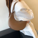 Armpit Bags: Cute Half Crescent Leather Bag