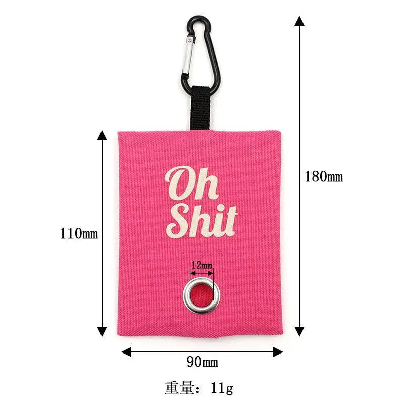 Pet Waste Bag Dispenser Portable Canvas Bags For Pet Cleanup