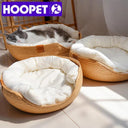 HOOPET Bamboo Weaving Pet Bed Kennel for Cat Dog Sofa
