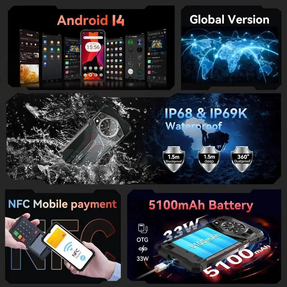 Cubot KingKong AX Rugged Smartphone 24GB RAM 256GB Storage