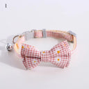 Plaid Print Dog Bow Tie Cute Fashionable Holiday Accessory