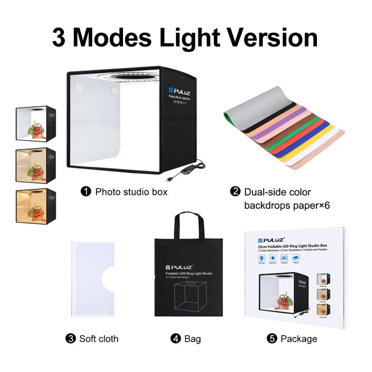 Puluz Folding Portable High Cri