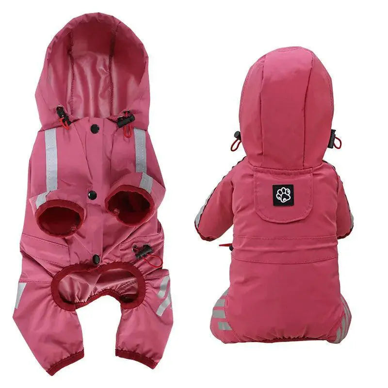 Reflective Waterproof Dog Raincoat Small to Medium Breeds
