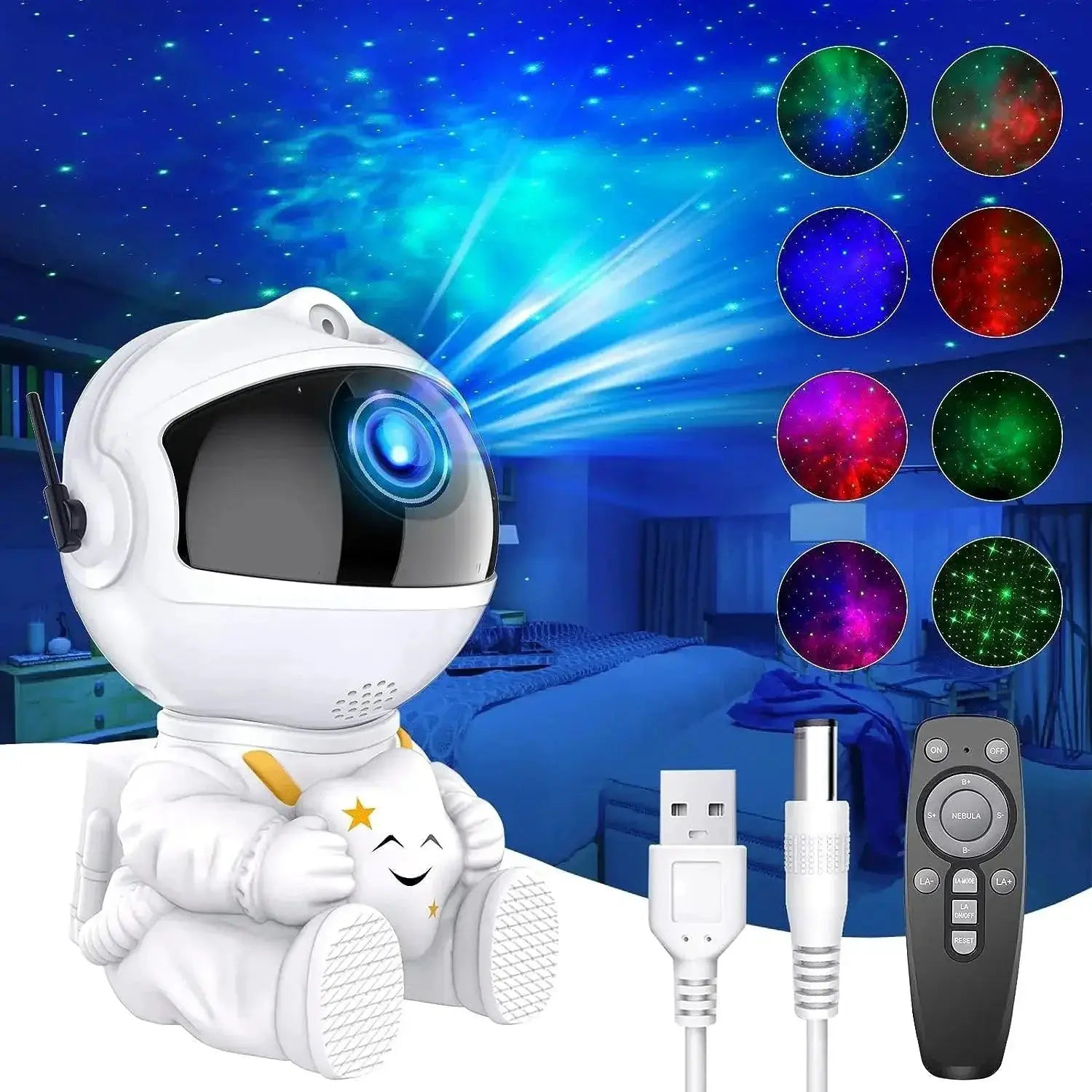 Astronaut Galaxy Starry Projector Lamp for Kids Gift
