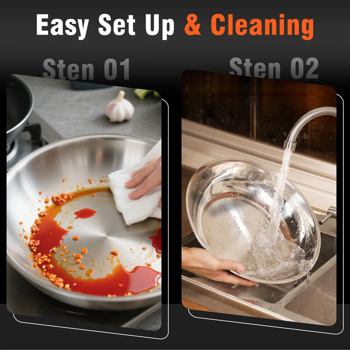 Pack Chafing Dish Buffet Set Stainless Steel With Food Pan — product view 2