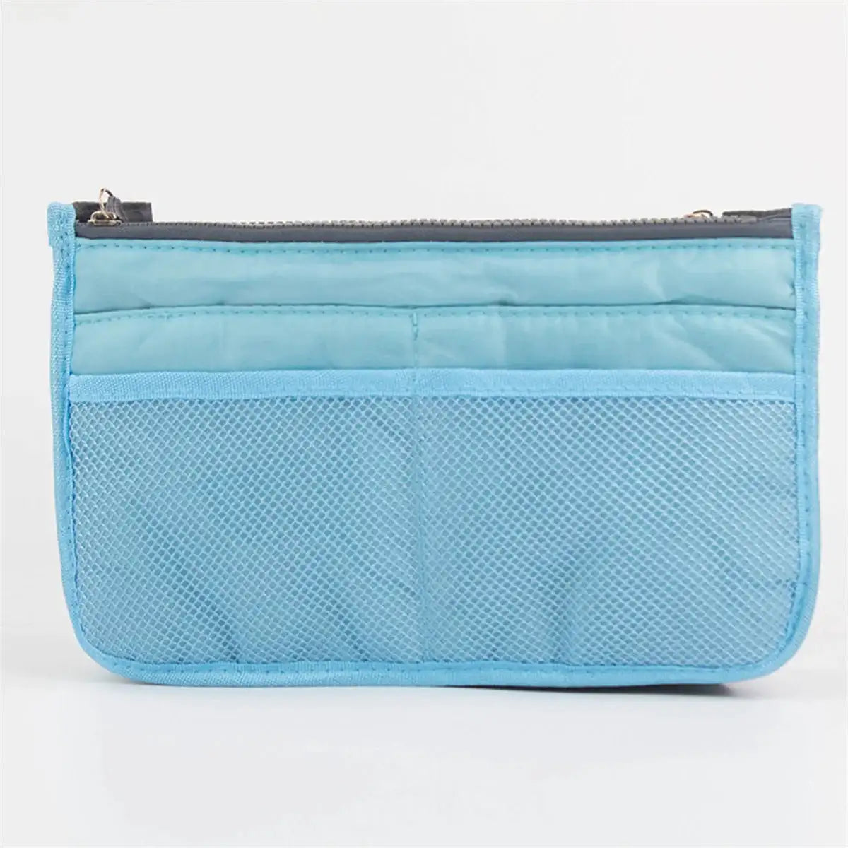 Multifunctional Bi-fold Storage Bag Double Zipper Large Capacity Storage Arrangement Makeup Toiletries Large Classification Bag