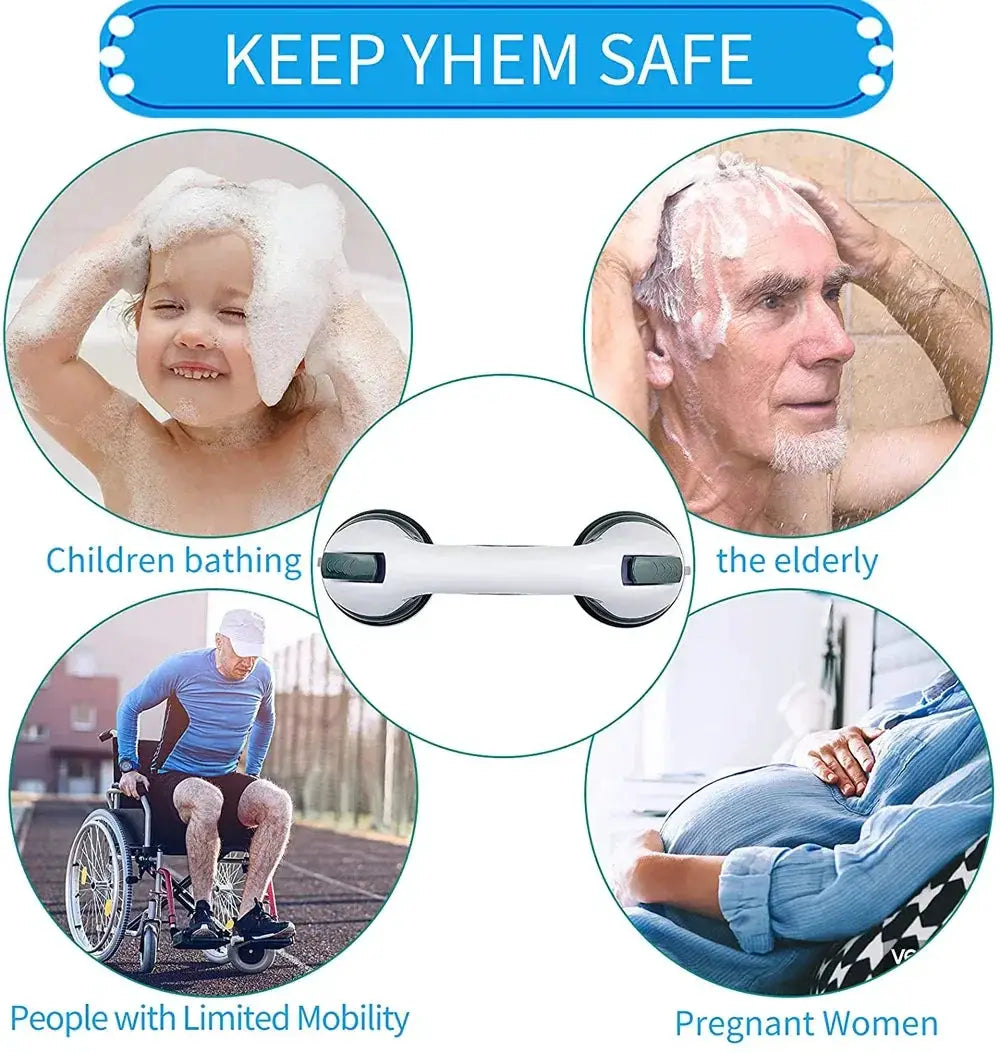 Ultra Grip Shower Handle Grab Bars Safety Support Kit