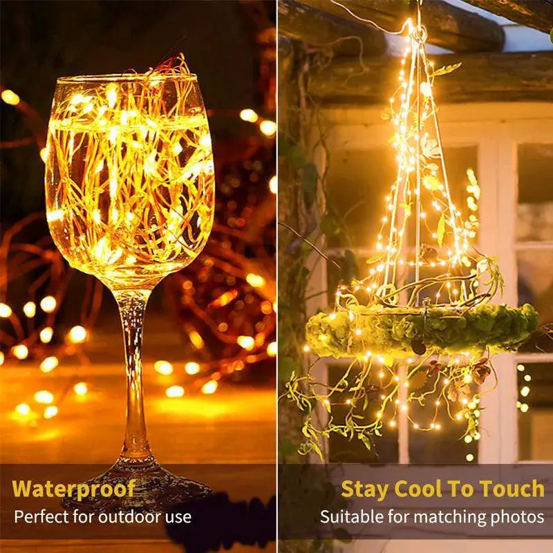 Versatile Solar LED Fairy Lights 8 Modes For Party Decor