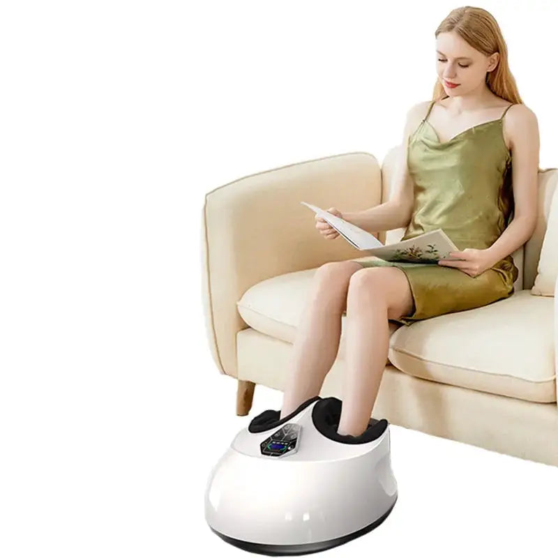 Foot Massager With Vibration, Deep Kneading, Pressing, Acupressure Heating Functions to Relieve Soreness in Legs Feet
