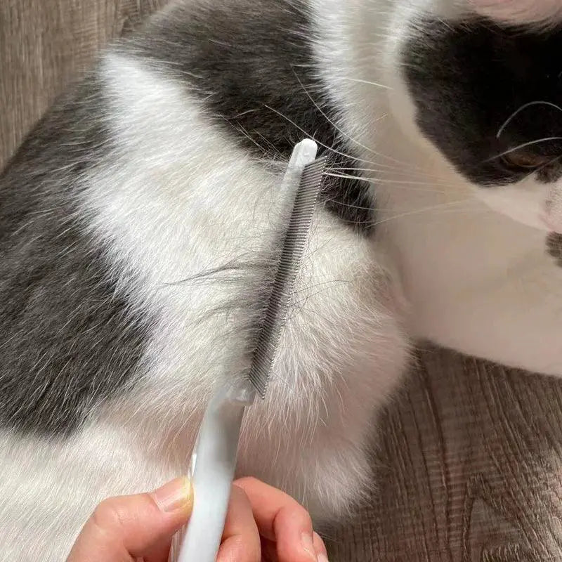 Pet Grooming Flea Comb With Hair Brush And Massage Tools