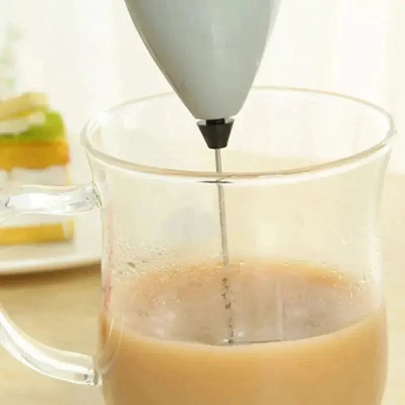 Portable Electric Milk Frother Compact Cappuccino Maker Kit