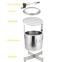 Stainless Steel Smokeless Fire Pit Camping Accessories Portable