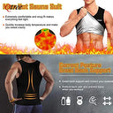 Qtree Sauna Vest for Men Waist Trainer Sweat Top Zipper