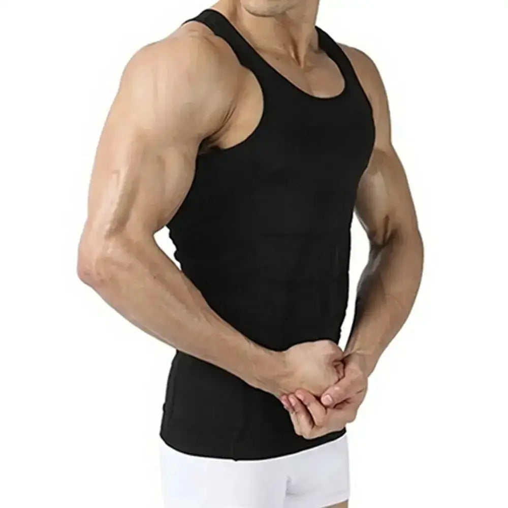 Mens Slimming Corset Vest Body Shaper Waist Trainer
