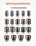 Piece Drive Impact Socket Set Kit