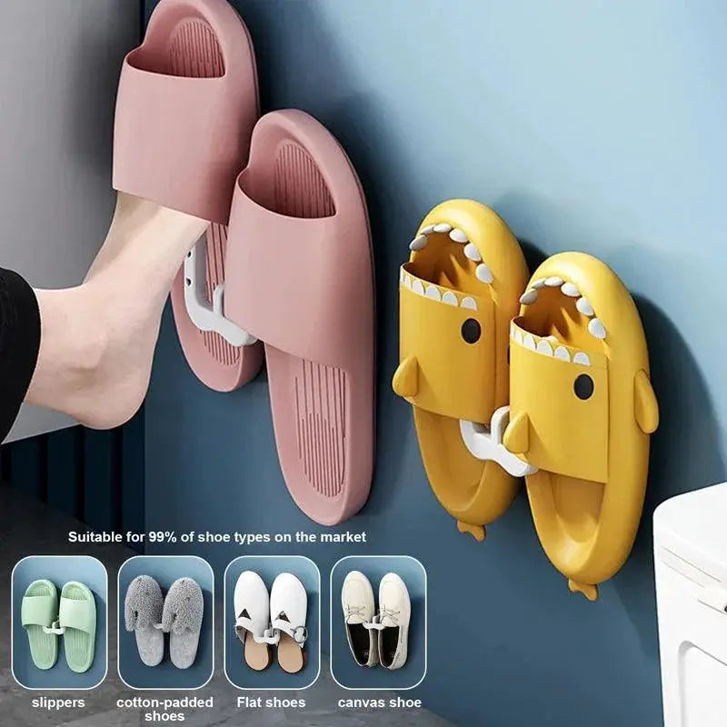 Slippers Wall Mount Organizer Space Saving Shoe Storage