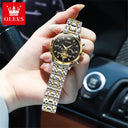 OLEVS Women Diamond Dial Steel