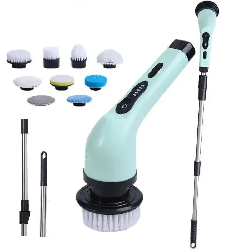 Electric Spin Scrubber With LED Display Cleaning Tool