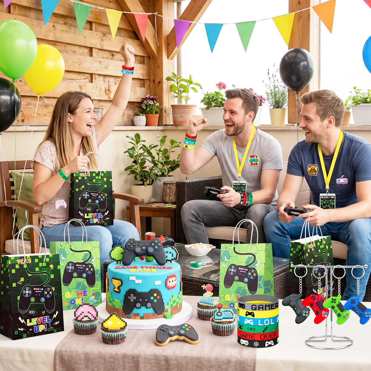 Gamer Party Favors Set Including