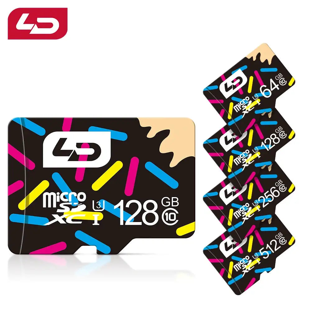 LD Ultra Micro TF SD Card 128GB 64GB Memory Card 32GB 16GB 8GB 4GB Cartao De Memoria A1 SDHC/SDXC TF Card Class 10 Flash Card