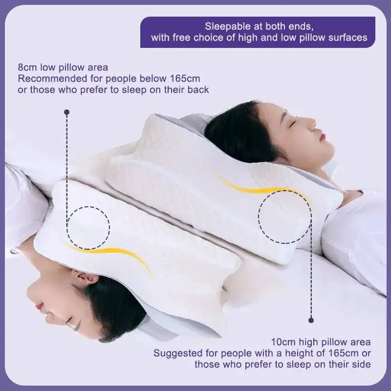 Butterfly Shaped Memory Foam Cervical Neck Pillow For Relief