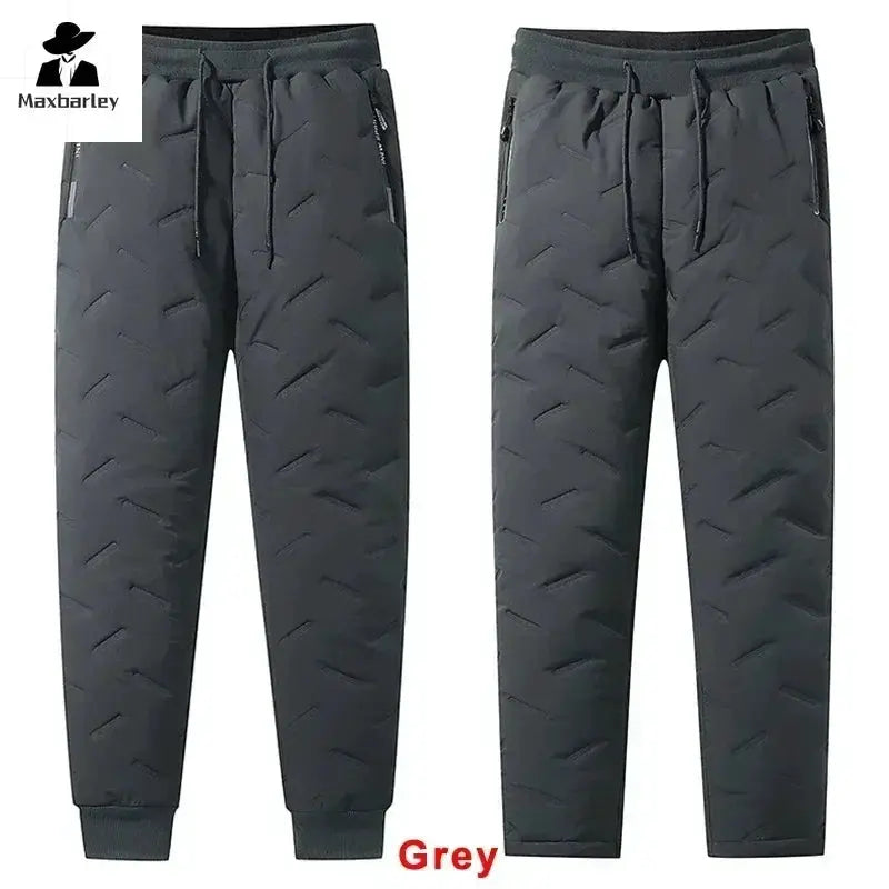 Winter Down Cotton Pants Mens Casual Waterproof Jogger 7XL