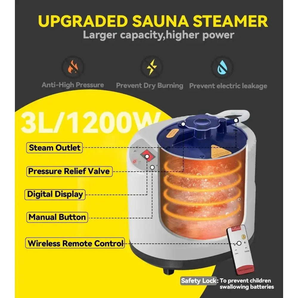Portable Home Sauna Box Personal Steam Tent For Relaxation - OurLum.com