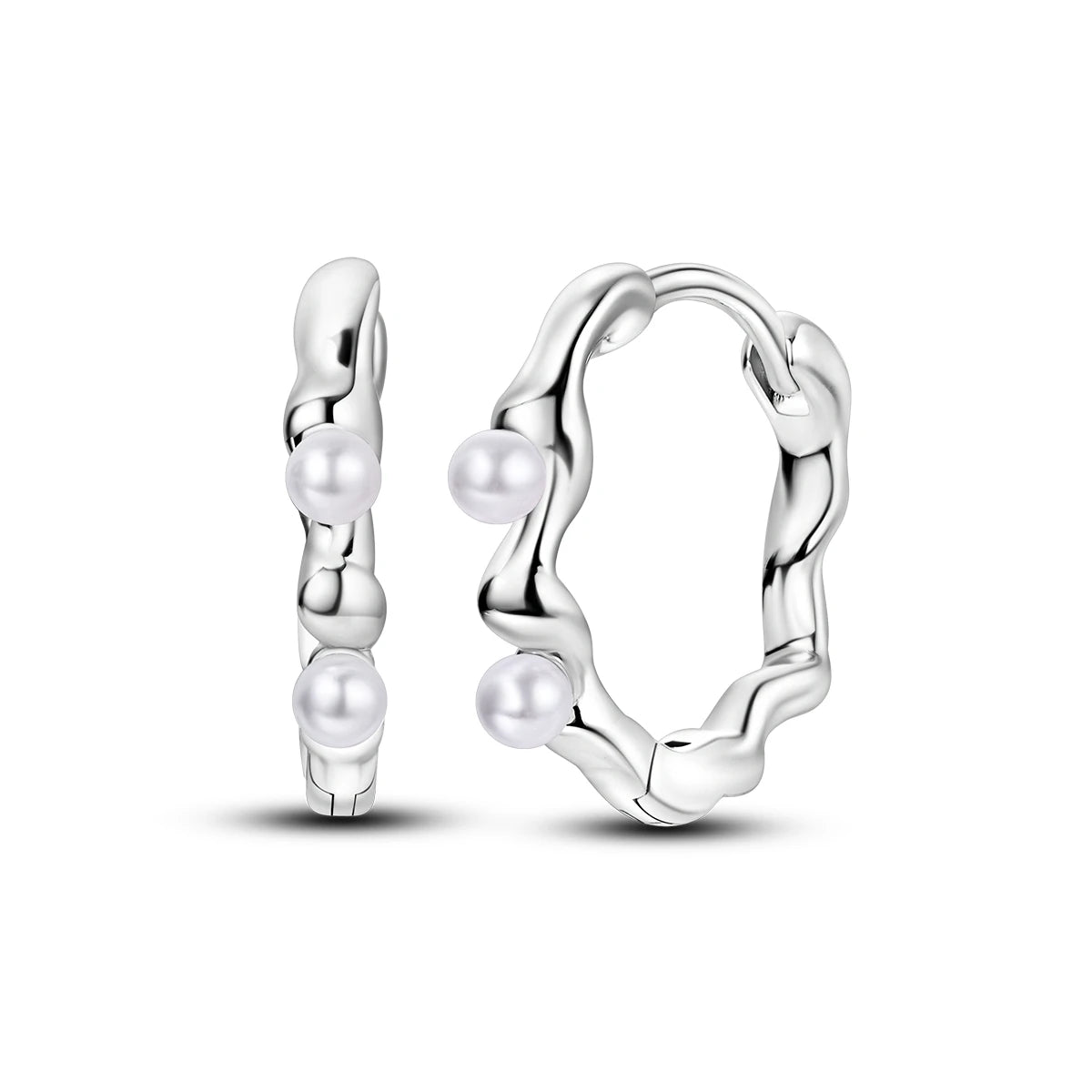 Silver Plated Hoop Earring Pendientes
