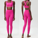 Women Two Piece Gym Set Breathable Quick Dry