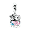Sterling Silver Charm Beads Bracelet