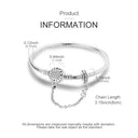 Bracelet Sterling Silver Snowflake Heart